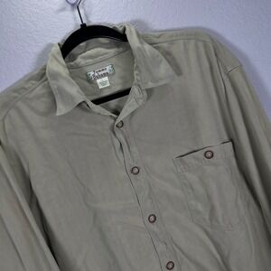 Tommy Bahama Silk Button Up Shirt‎ Long Sleeve Casual Menswear Size L